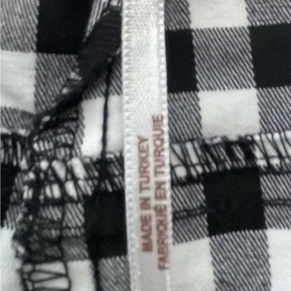 New Free People Pants Size XS Black White Crop Flare Mid Rise Cotton Blend - Picture 3 of 6